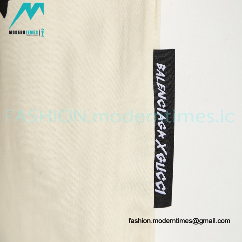 Gucci - Balenciaga Double G-B Print Short Sleeve T-shirt